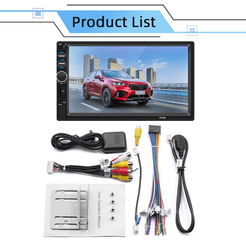 Tape Audio Mobil MP5 Media Player Monitor LCD 7 Inch FM Radio Bluetooth 4.0