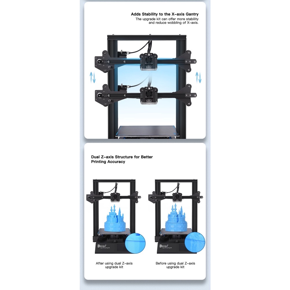 INDOCART Biqu B1 Double Z axis-Dual Screw Rod Upgrade Kit