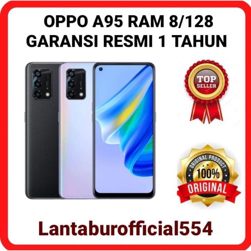 OPPO A95 RAM 8/128 NEW ORIGINAL GARANSI RESMI