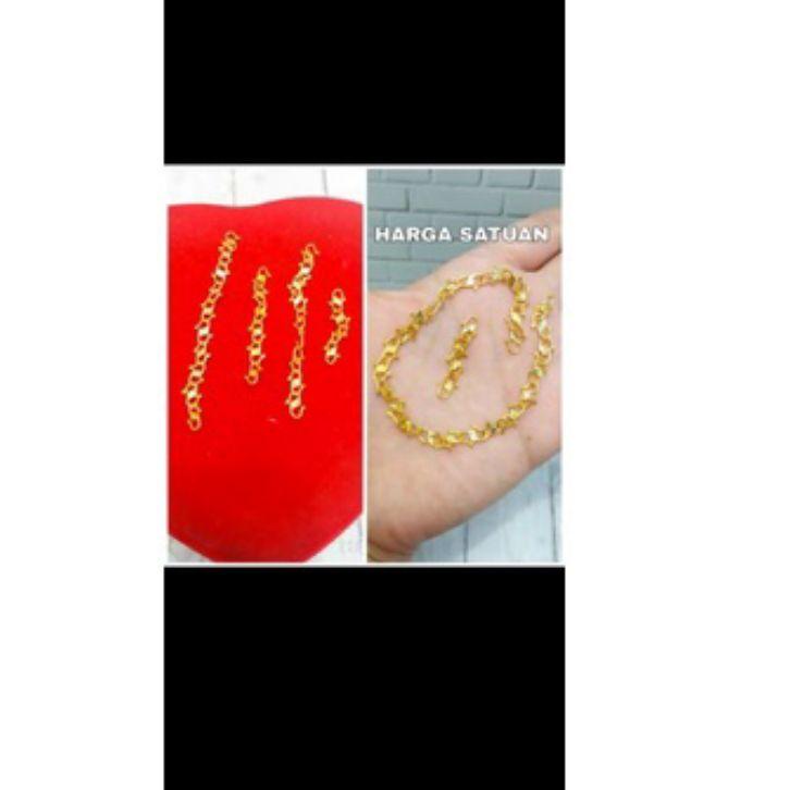 Siap Kirim.. PENGAIT KUNCI KOKOT  EMAS ASLI KADAR 375% ( 8 KARAT )UNTUK GELANG, KALUNG|