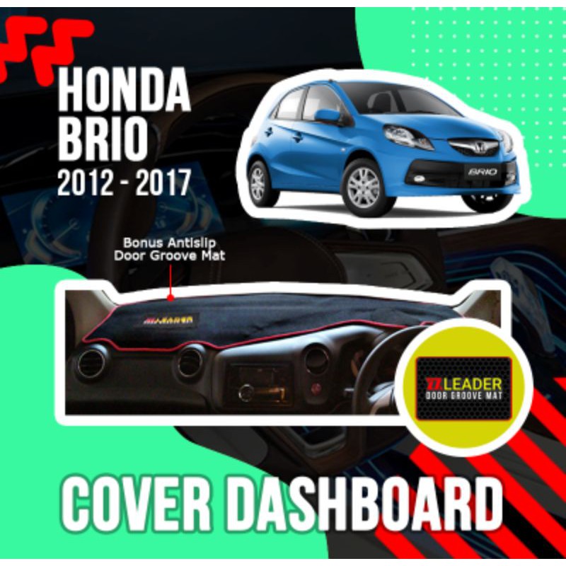 alas karpet cover dashboard mobil brio lama