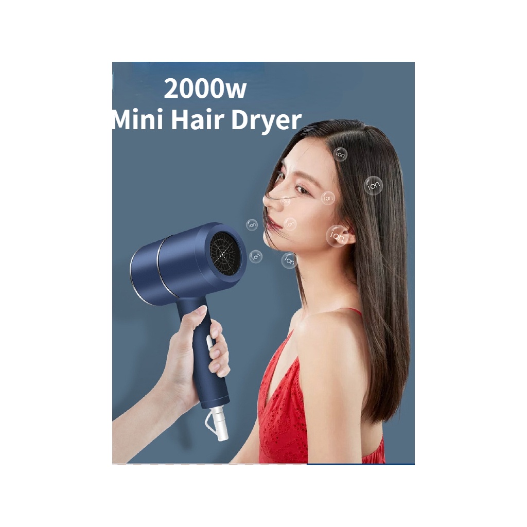 Hair Dryer Elektrik Mini 2000w Untuk Rumah / Travel