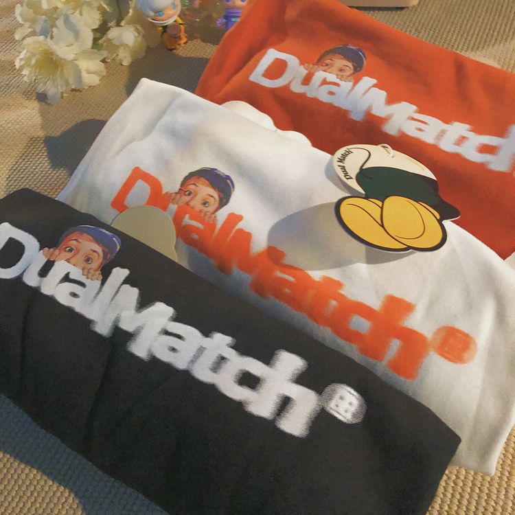 THISTLE - Oversize Tee Tshirt Wanita Model Longgar Motif Dual Match