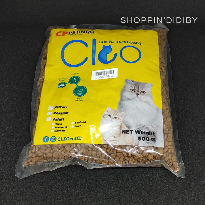 cleo makanan kucing kitten ocean fish 500gram