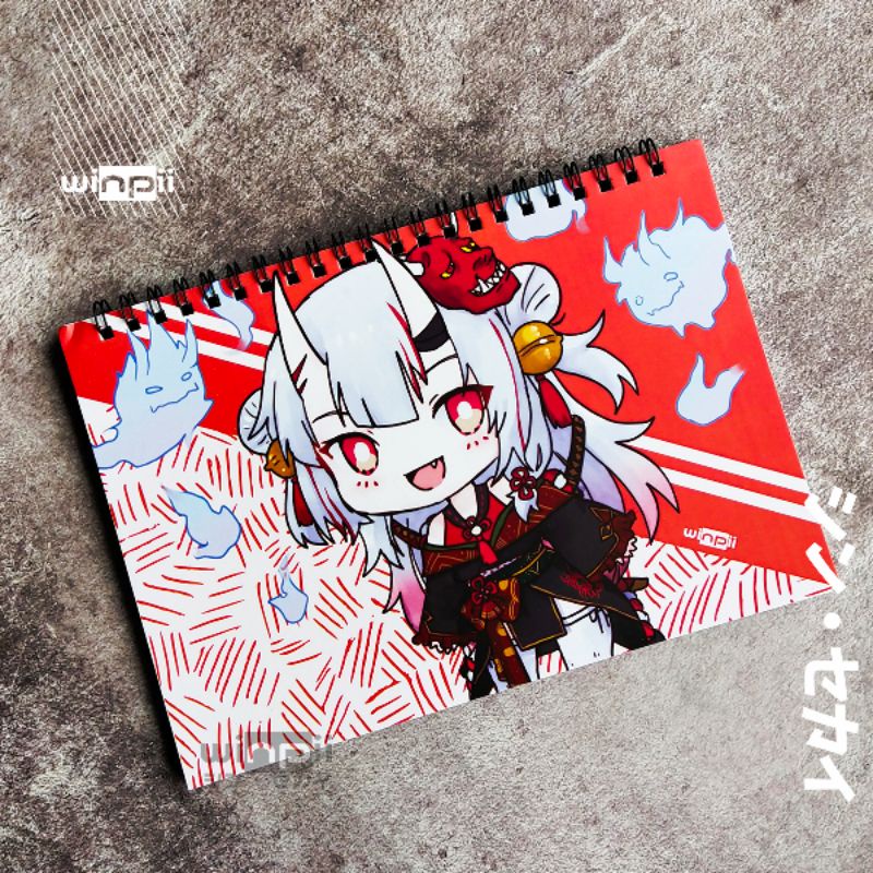 

Notebook / Buku Catatan Polos Nakiri Ayame Vtuber Hololive