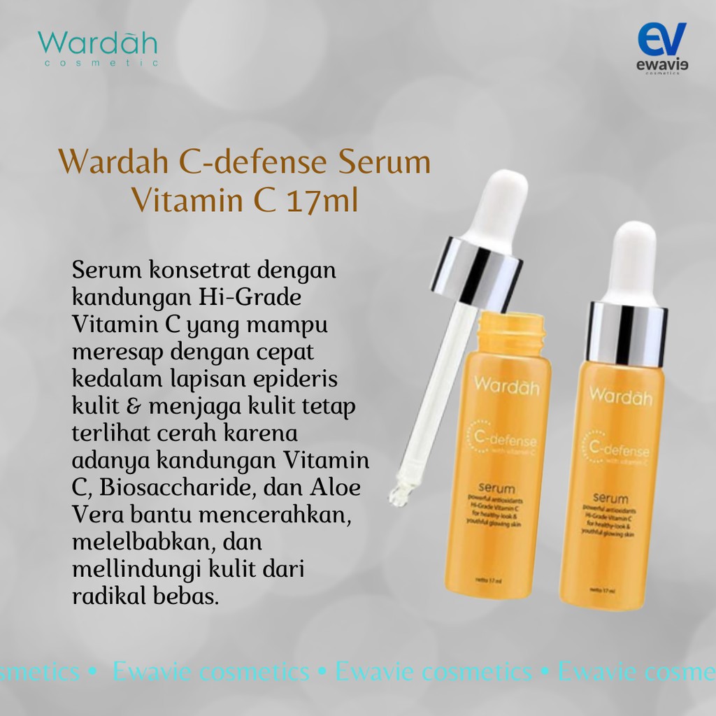 Bpom Wardah Serum Vitamin C C Defense Vit C 17ml Dd Defense Shopee Indonesia