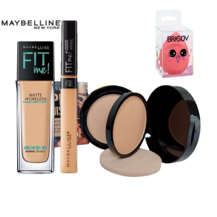 Fit Me Foundation + Bedak Exquisite Meybelline 2in1