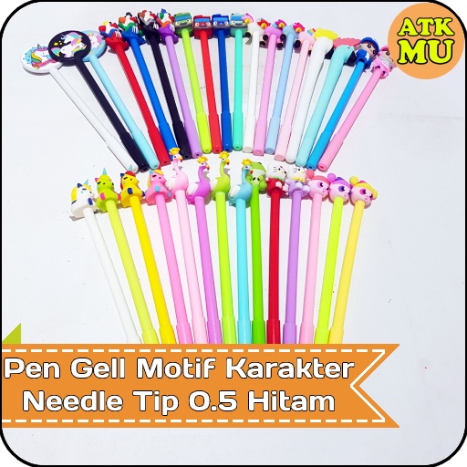 

Pulpen Gell Motif Karakter Needle Tip 0.5 Hitam