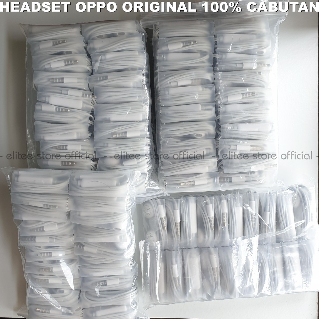 HEADSET OPPO ORIGINAL 100% COPOTAN ASLI BAWAAN HP OPPO/EARPHONE OPPO ORIGINAL