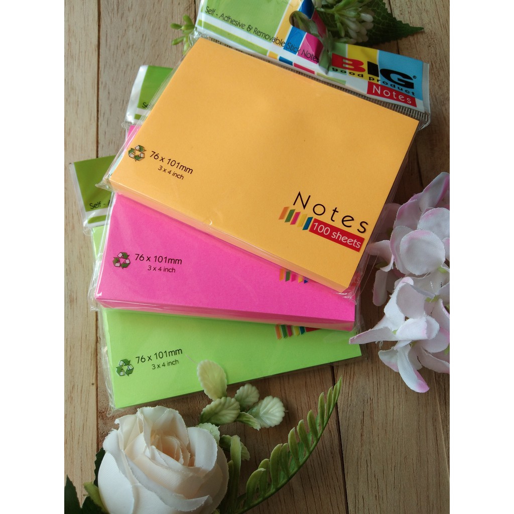 POST IT  BIG  WARNA TUMPUK/WARNA-WARNI-76X101 POLOS