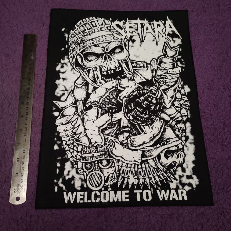 backpatch setara punk x garasi rebel distro / emblem metal / emblem besar / patch punggung