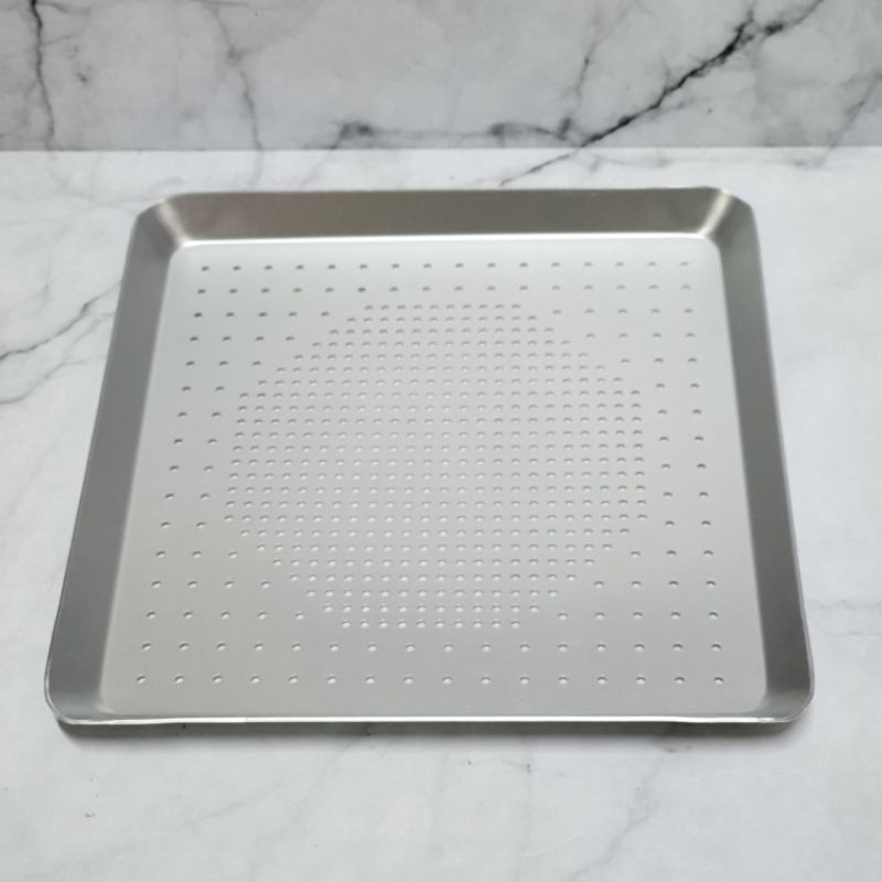 Square Perforated Baking Tray / loyang kue kering lubang bolong