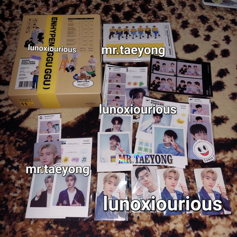 READY STOCK MEMBER SET GGU GGU PACKAGE ENHYPEN 2022 OUTBOX 4CUT PHOTO STAND RPC JAY SUNGHOON JUNGWON SUNOO RANDOM PHOTOCARD