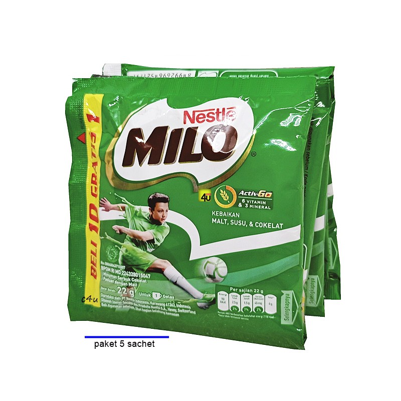 

Milo - ActivGo Reguler - PAKET 5 SACHET