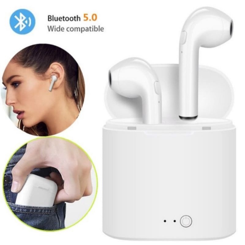 headset i7s model tws handsfree bluetooth hbq i7 tws twins earphone wireless