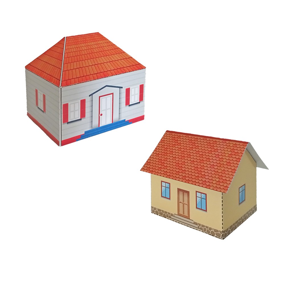 Mainan Rumah Rumahan Karton Papercraft Model