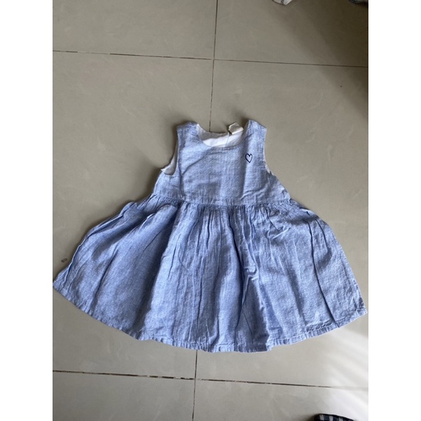 Baju Dress Gaun Anak Bayi Hnm (4-6 bulan)
