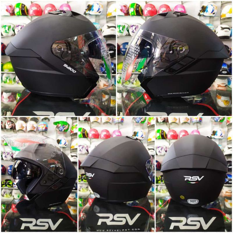 RSV SV300 SOLID BLACK DOFF TERBARU