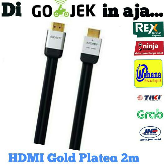 Kabel HDMI Gold Plated 2 Meter