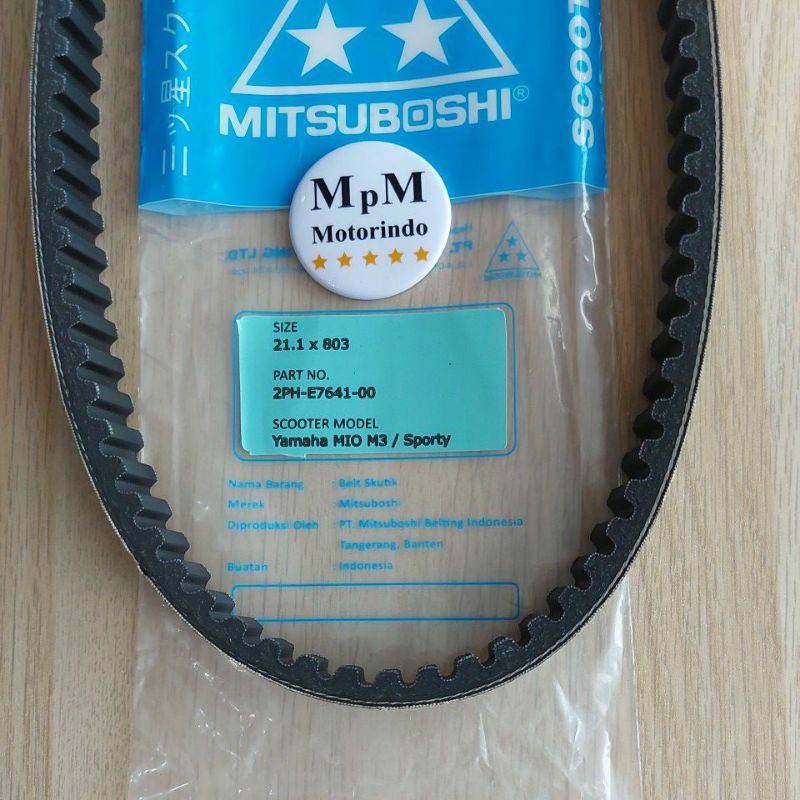 V-Belt Only Vanbelt Mio M3 Z S-Soul GT 125-Xride 125-Fino Fi 125-Freego  Mitsuboshi Vbelt Fbel Fanbelt