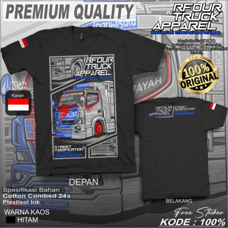 kaos truk kata kata / kaos anak / kaos truk rfour apparel / kaos anti gosip / kaos truk canter mania