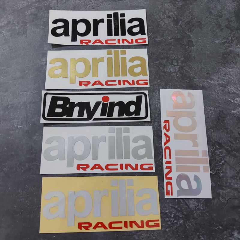 STICKER APRILIA STICKER HELM MOTOR CUTTING