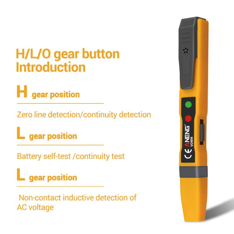 Btsg Pen Detektor Tegangan AC Induktif AC Non-Kontak/Untuk Tester Tegangan DC Untuk w Sou