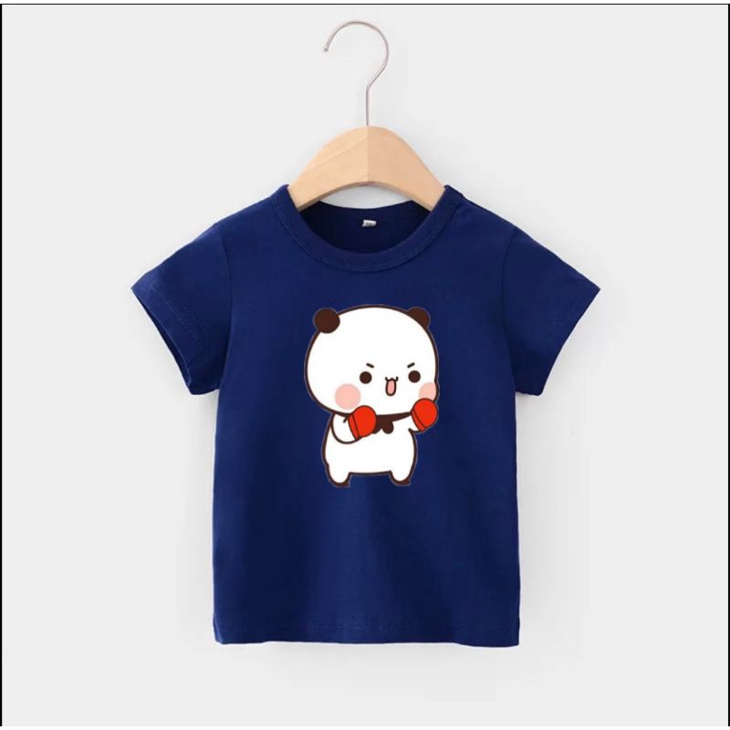 Kaos Anak Costum Gambar Panda Boxing Kaos Anak Distro Unisex Untuk Anak Usia 2 sampai 10tahun