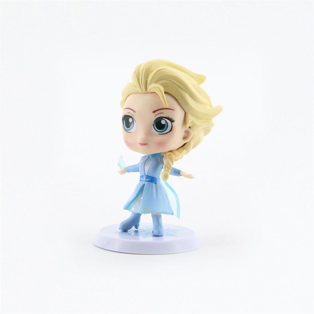 【 ELEGANT 】 Snow Queen Figure 2-8cm Hadiah Anak Gambar Kartun Frozen2 Figure Model Mainan PVC Action Figure