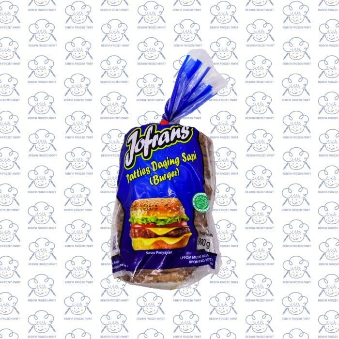 

jofrans patties daging sapi burger 900 gr