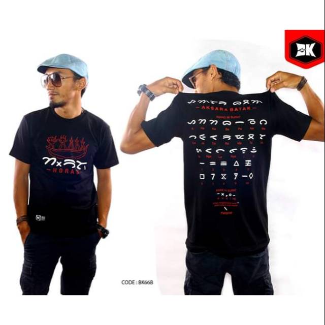 KAOS BATAK (BKETHNIC) HORAS aksara Batak