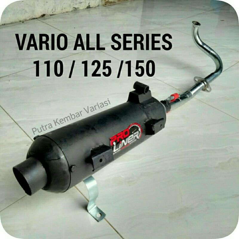 KNALPOT PROLINER SETANDAR/BOBOKAN VARIO 110//VARIO 125//VARIO 150