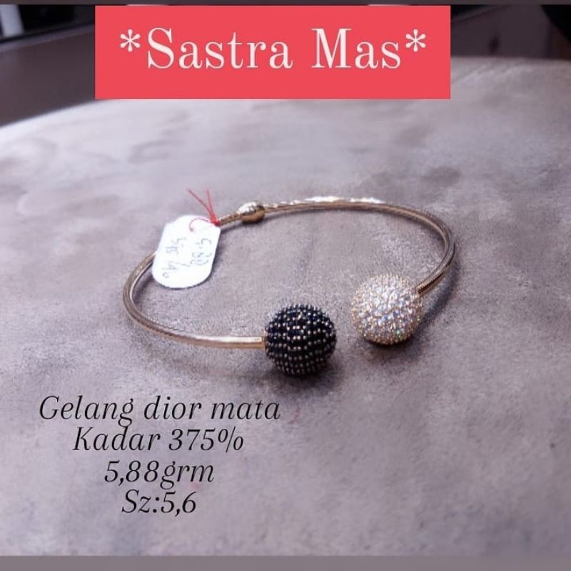 gelang keroncong dior hitam