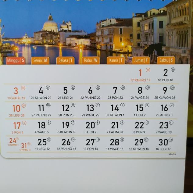 

Wow Murah..!219OU kalender meja pemandangan kota dunia penopang lenen