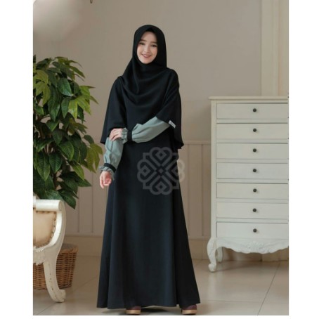 ( Bisa COD ) Elbina Set Gamis + Outer Only S M L XL | Fashion Muslim | Bahan Moscrepe HQ