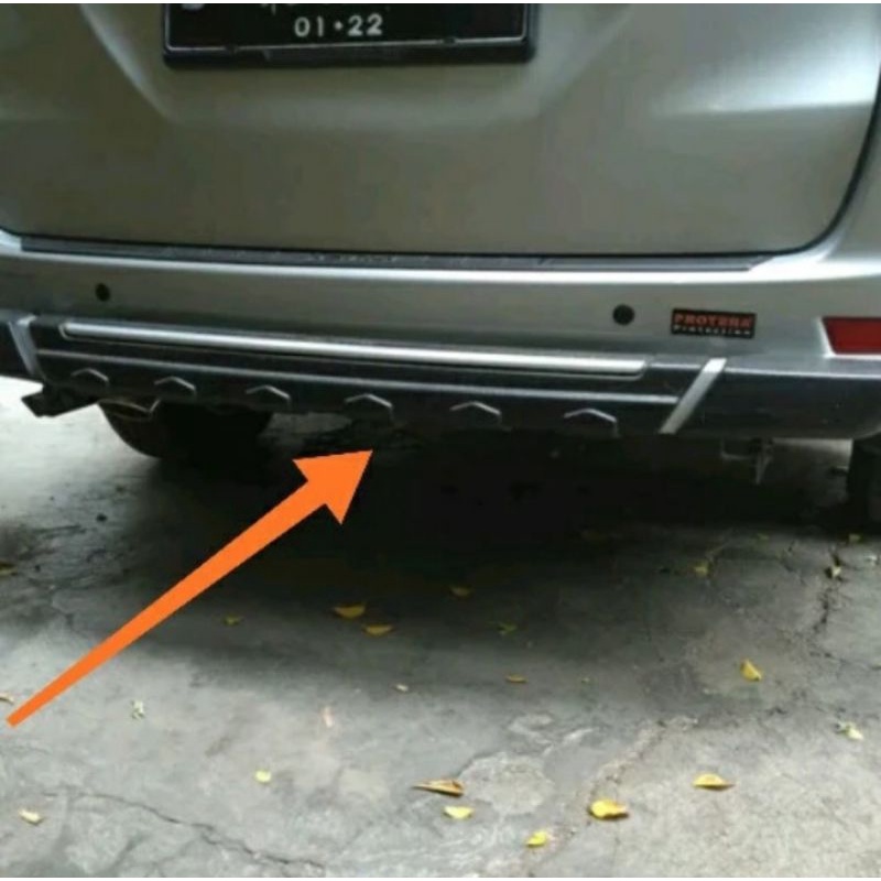 tanduk belakang / pengaman bumper plastik all new avanza 2012-2018
