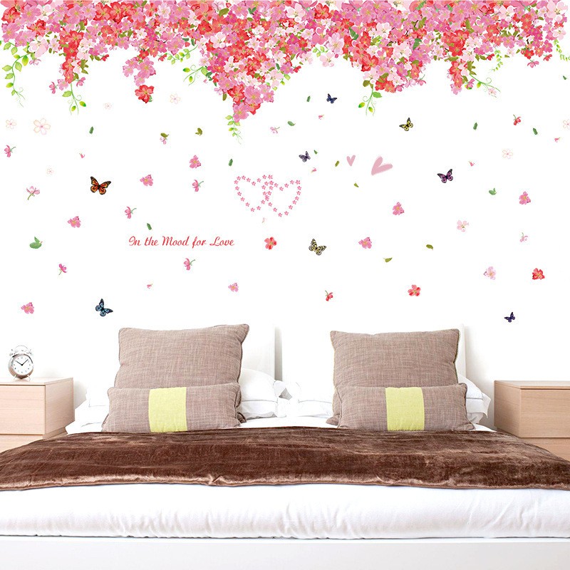 (TXXL) RELIZA WALL STICKER RENDA SAKURA BLOSSOME BUNGA RUMBAI SK2005 STIKER DINDING