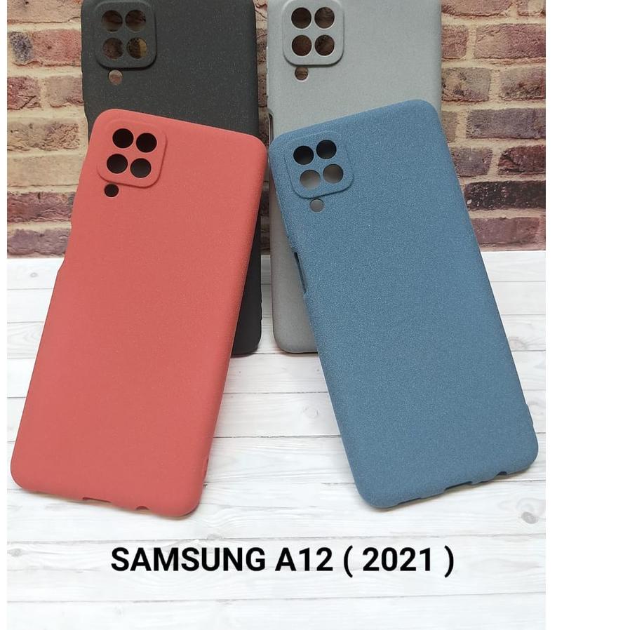 Soft Case Samsung Galaxy A12 Slim Matte Silicon Sandstone