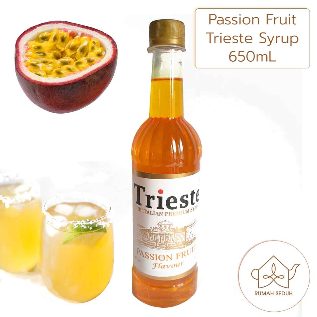 

650 mL Passion Fruit Syrup Trieste - Sirop Markisa - Sirup Marquisa - Pasion frut Syrup