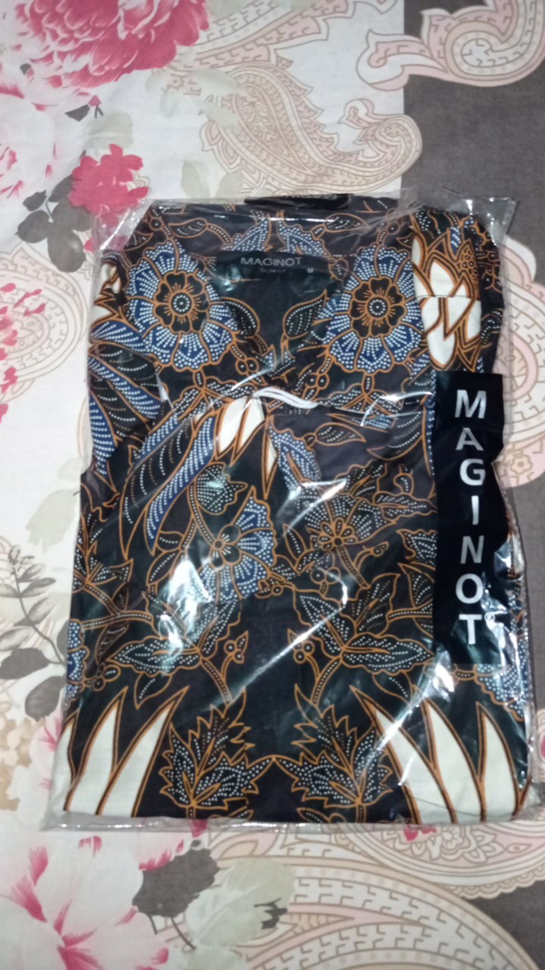 Maginot Kemeja Batik 2.0 Agya-ls Lengan Panjang Pria + Free Masker