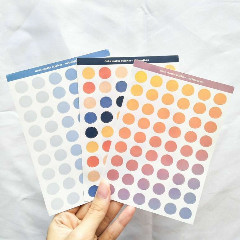 

URIMOJI.CO - Color dots matte sticker sheet