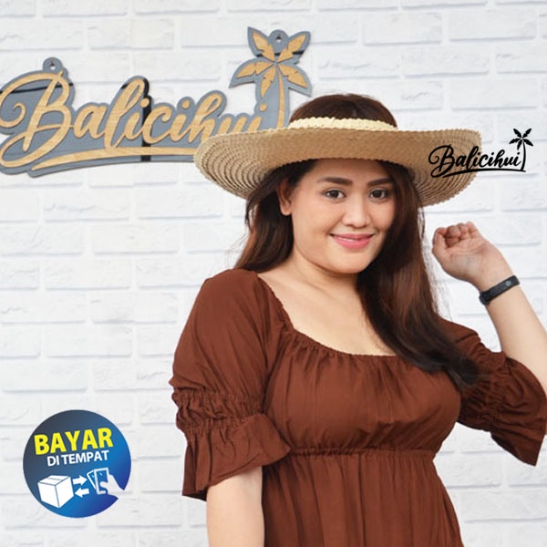 Balicihui Topi  Anyaman Topi Natural Topi Wanita Topi Bali