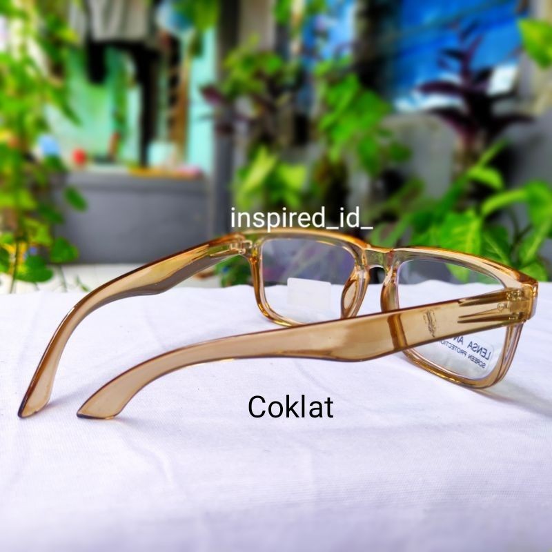 Kacamata Anak Anti Radiasi Lensa Anti Blue Frame Transparan-2