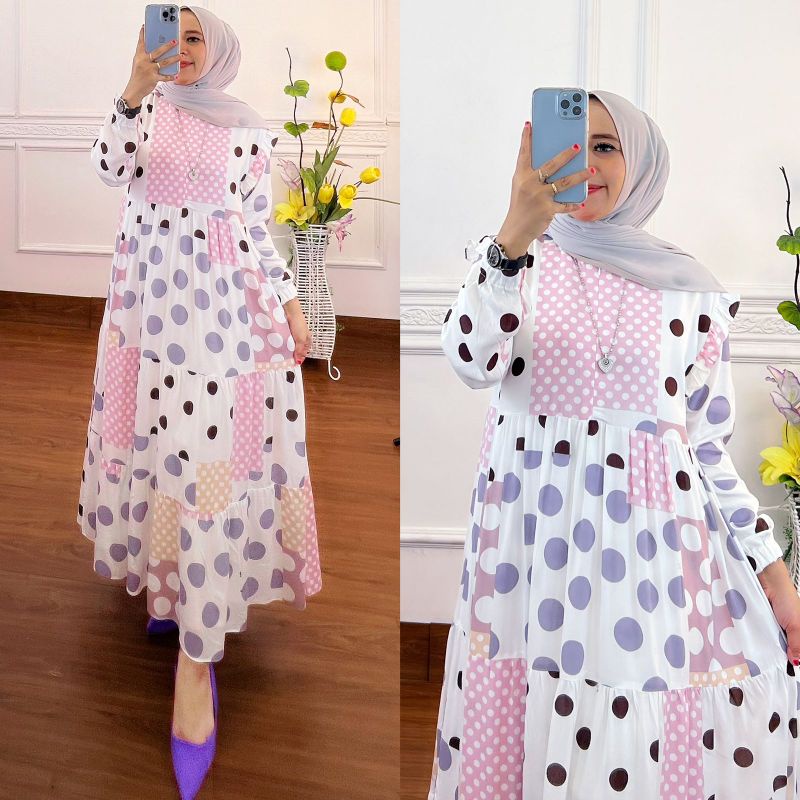 MIDI Polka Dress