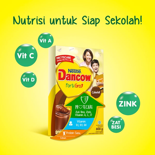 DANCOW Fortigro Coklat Susu Bubuk Susu Anak 780g