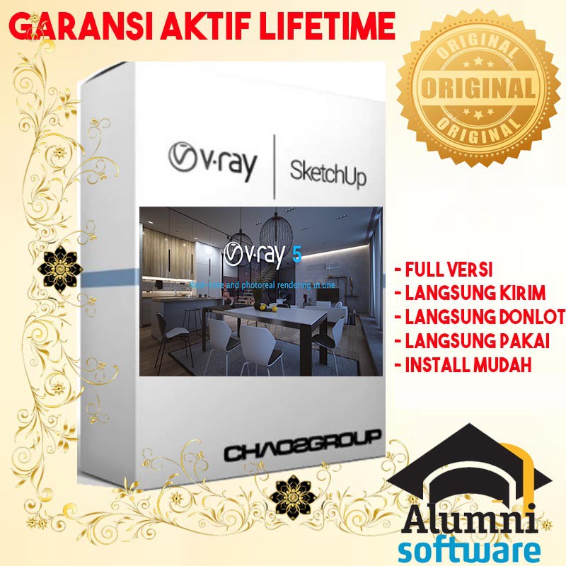 [FULL VERSION] Vray V-Ray 5 SketchUp 2019-2021 - GARANSI AKTIVASI