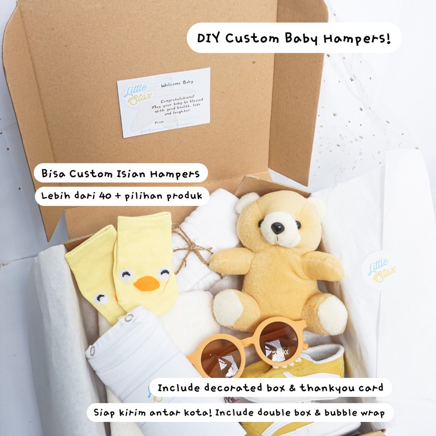 Tambahan Kemasan Box Kardus Hampers Bayi Little Star