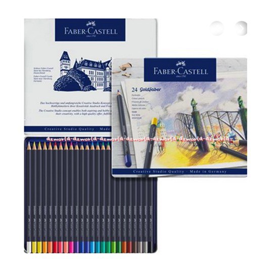 Faber Castell 24 Goldfaber Colour Pencils Pensil Warna