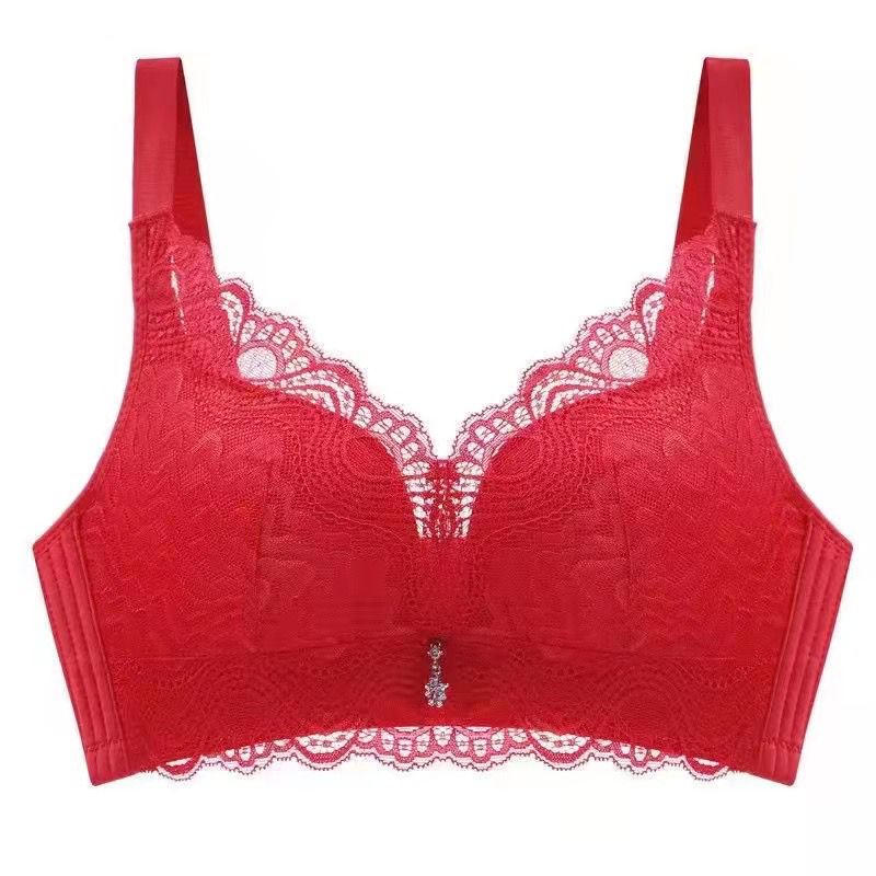 [ LINGERIE MASTER ] - (B-35) BRa women bra BH WANITA PUSH UP busa tipis nyaman BRA WANITA TANPA KAWAT-B-35 Merah