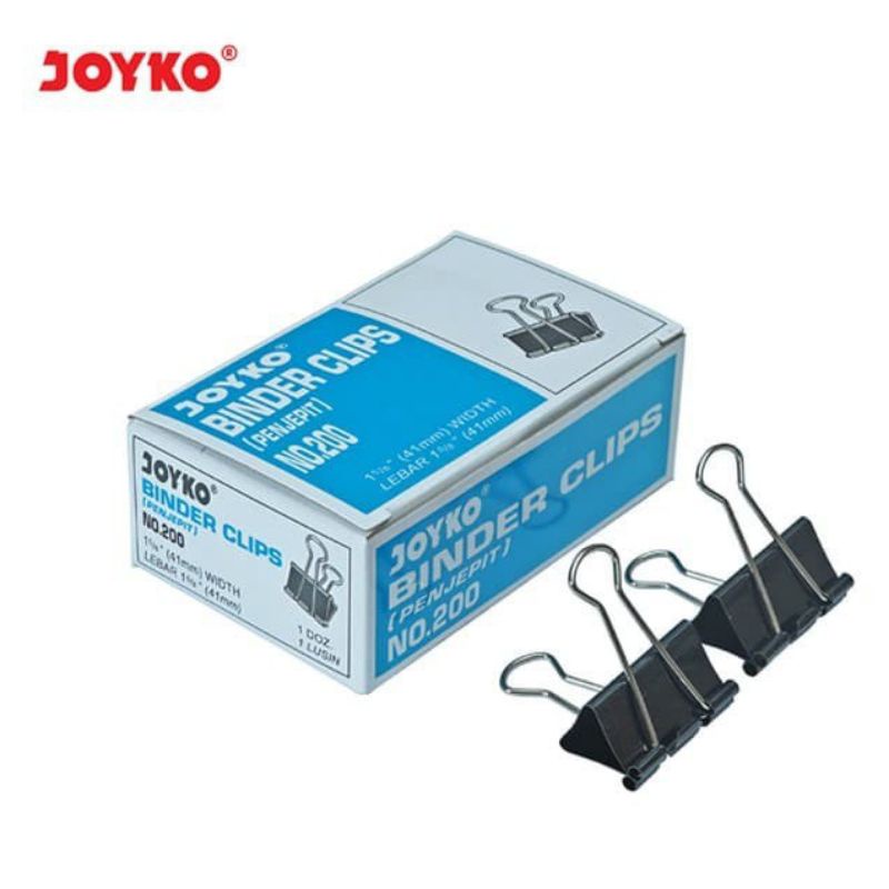 

Joyko Binder Clip No 200 | klip penjepit kertas file 41mm